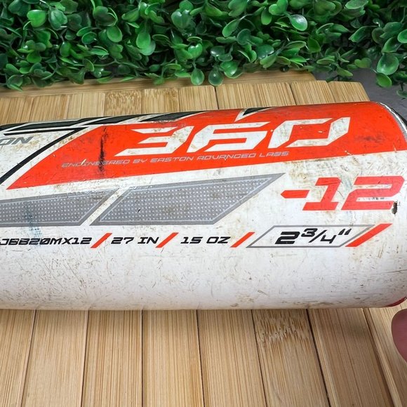 Easton MAXUM 360 Big Barrel 2¾'' USSSA Youth Bat -12 27 Inch 15 Ounces JBB20MX12 - Picture 8 of 9